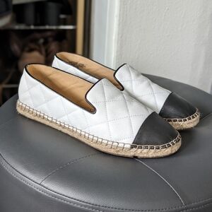 NWOT Leather espadrilles